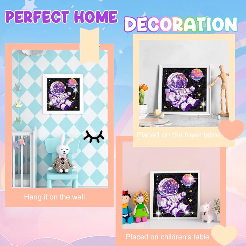 Nardoll Diamond Art Kits with Wooden Frame - Crafts for Girls - Diamond Art Painting Dots Paint by Number - Arts and Crafts - GEM Art for Adult Beginners Home Wall Decor - Image 5